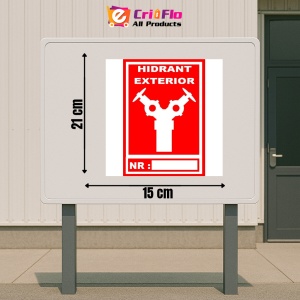 Indicator Cu hidrant exterior personalizata, Sticker autocolant - Img 2