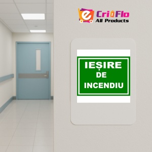 Indicator Cu iesire de incendiu, Sticker autocolant - Img 5