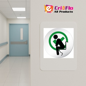 Indicator cu pozitia pe toaleta, Sticker autocolant - Img 4