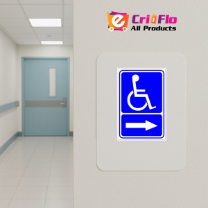 Indicator Cu sageata pentru persoane cu dizabilitati, Sticker autocolant - Img 4