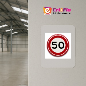 Indicator cu viteza maxima de 20 km la ora, Sticker autocolant - Img 4