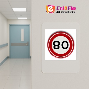 Indicator cu viteza maxima de 5 km la ora, Sticker autocolant - Img 4