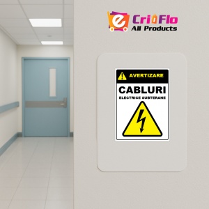 Indicator De avertizare pentru cabluri electrice subterane, Sticker autocolant - Img 4