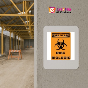 Indicator De avertizare risc bilogic, Sticker autocolant - Img 5