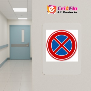 Indicator De circulatie interzice oprirea, Sticker autocolant - Img 5