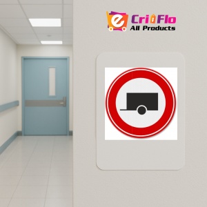 Indicator de circulatie interzis pentru remorci, Sticker autocolant - Img 4