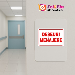 Indicator De informare deseuri menajere, Sticker autocolant - Img 4