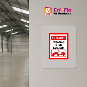 Indicator De interzicere nu parcati in fata garajului, Sticker autocolant - Img 3
