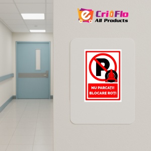 Indicator De parcare nu parcati blocare roti, Sticker autocolant - Img 4