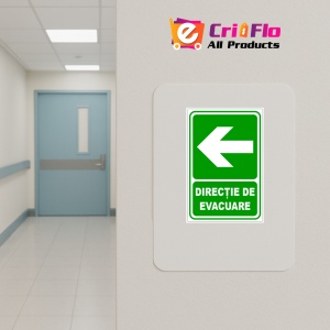 Indicator De securitate iesire in stanga, Sticker autocolant - Img 4