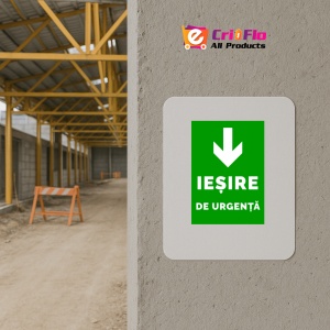 Indicator De securitate iesire pentru urgenta, Sticker autocolant - Img 5