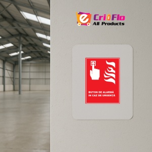 Indicator De siguranta pentru buton de alarma in caz de urgenta, Sticker autocolant - Img 3