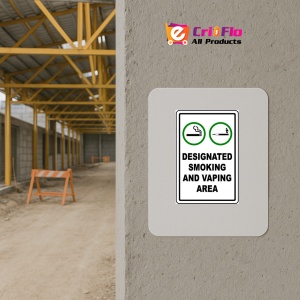 Indicator Designated smoking and vaping area signs, Sticker autocolant - Img 5