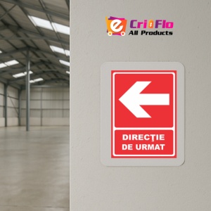 Indicator Directie de urmat stanga, Sticker autocolant - Img 4