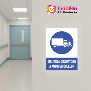 Indicator Dirijarea obligatorie a autovehiculelor, Sticker autocolant - Img 5