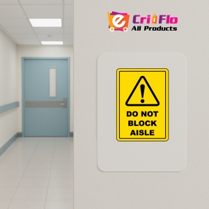 Indicator Do Not Block Aisle Sign, Sticker autocolant - Img 4