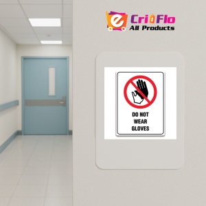 Indicator DO NOT WEAR GLOVES SIGN, Sticker autocolant - Img 4