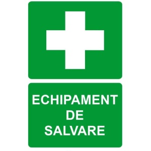 Indicator Echipament de salvare, Sticker autocolant