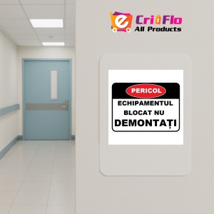 Indicator Echipamentul blocat nu demontati, Sticker autocolant - Img 4