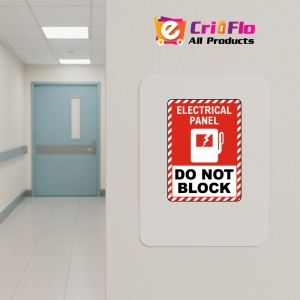 Indicator Electrical Panel Do Not Block, Sticker autocolant - Img 4