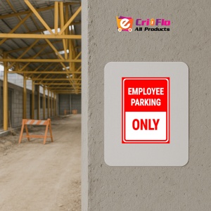 Indicator Employee parking only sign, Sticker autocolant - Img 5