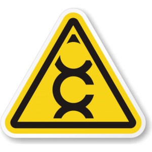 Indicator Eticheta cu simbol cancerigen, Sticker autocolant