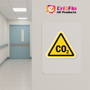 Indicator Eticheta cu simbol CO2, Sticker autocolant - Img 4
