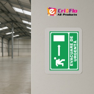 Indicator Evacuare urgenta dreapta, Sticker autocolant - Img 4