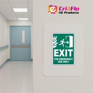 Indicator Exit For Emergency Use Only Sign, Sticker autocolant - Img 4