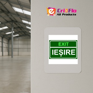 Indicator Exit iesire, Sticker autocolant - Img 3