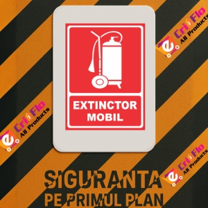 Indicator Extinctor mobil, Sticker autocolant - Img 3