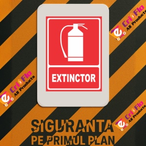 Indicator Extinctor, Sticker autocolant - Img 3