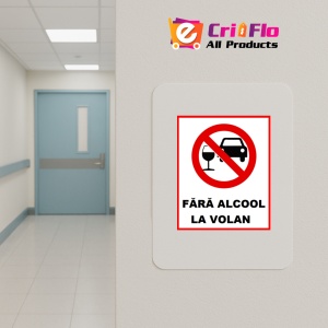 Indicator Fara alcool la volan, Sticker autocolant - Img 4