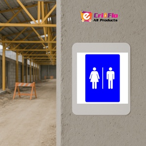 Indicator Female Male Toilet Sign Symbols Only, Sticker autocolant - Img 5