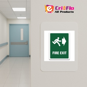 Indicator FIRE EXIT RIGHT SIGN, Sticker autocolant - Img 4
