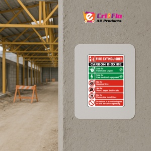 Indicator Fire Extinguisher Classification Sign, Sticker autocolant - Img 5