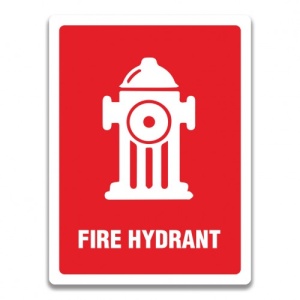 Indicator FIRE HYDRANT SIGNS, Sticker autocolant