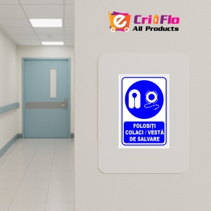 Indicator Folositi colaci si veste de salvare, Sticker autocolant - Img 4