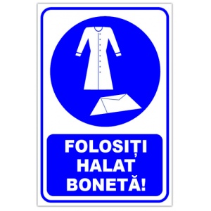 Indicator Folositi halat boneta, Sticker autocolant