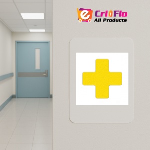 Indicator Forma + galben pentru pardoseala din depozite si hale, Sticker autocolant - Img 4