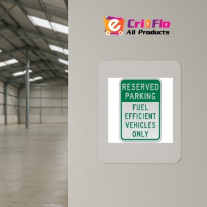 Indicator Fuel Efficient Vehicles Only Sign, Sticker autocolant - Img 3