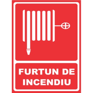 Indicator Furtun de incendiu, Sticker autocolant