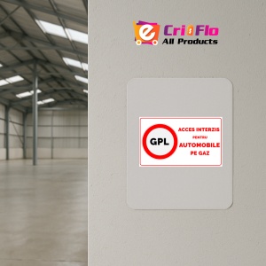 Indicator Gpl acces interzis pentru automobile pe gaz, Sticker autocolant - Img 3