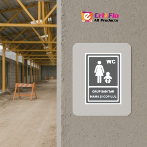 Indicator Gri grup sanitar mama si copilul, Sticker autocolant - Img 5