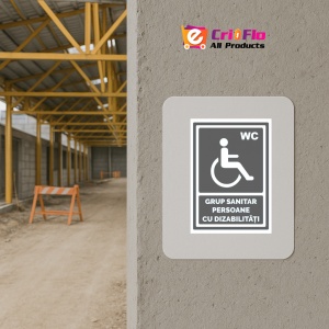Indicator Gri grup sanitar persoane cu dizabilitati, Sticker autocolant - Img 5