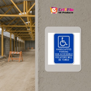 Indicator Handicapped Parking Van Accessible Sign, Sticker autocolant - Img 5