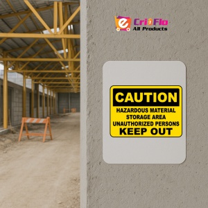 Indicator Hazardous Material Storage Area Sign, Sticker autocolant - Img 5