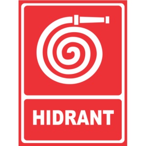 Indicator Hidrant 2, Sticker autocolant