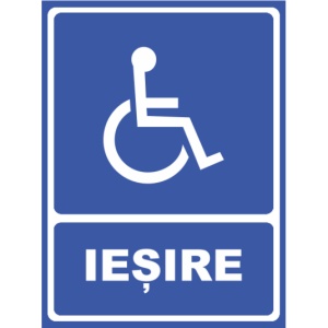 Indicator Iesire, Sticker autocolant
