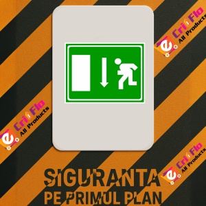 Indicator In jos pentru salvare, Sticker autocolant - Img 2